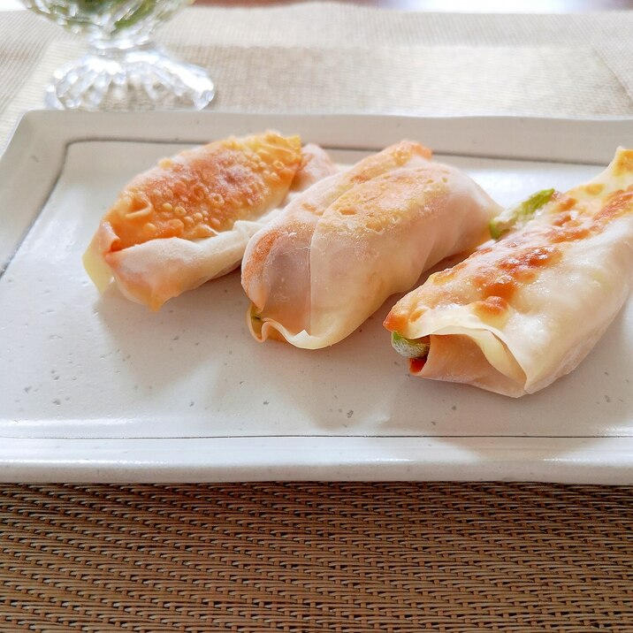 餃子の皮アレンジレシピ ピザ風巻き レシピ 作り方 By Riku 楽天レシピ 餃子の皮アレンジレシピ ピザ風巻き レシピ 作り方 By Riku 楽天レシピ